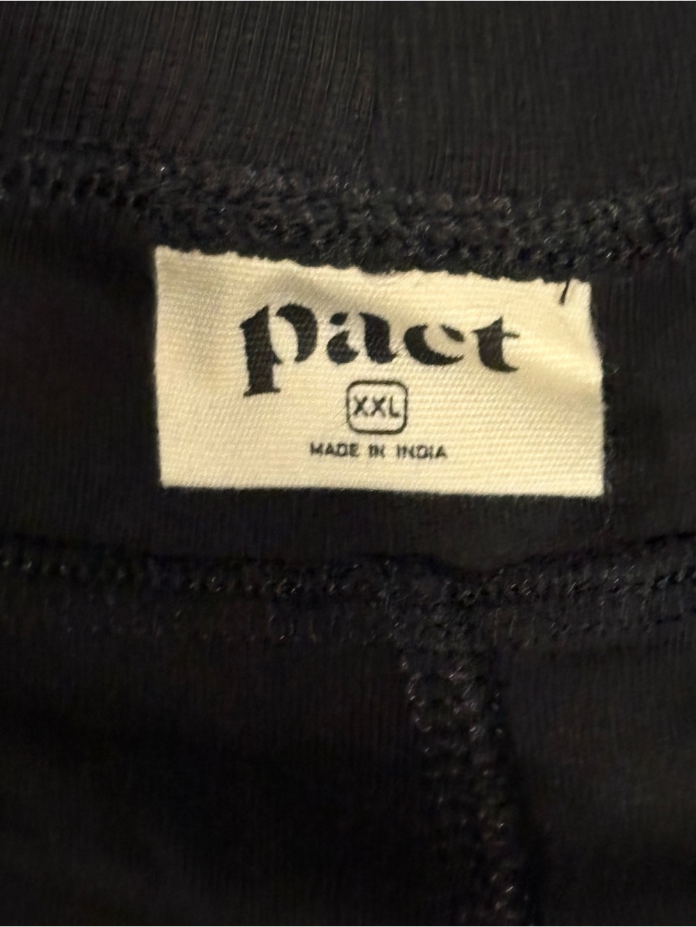 Pact Organic Airplane Pintuck Black Wide-Leg Women's Pants - Picture 2 of 8